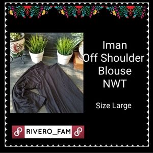 NWT | IMAN | OFF SHOULDER BLOUSE